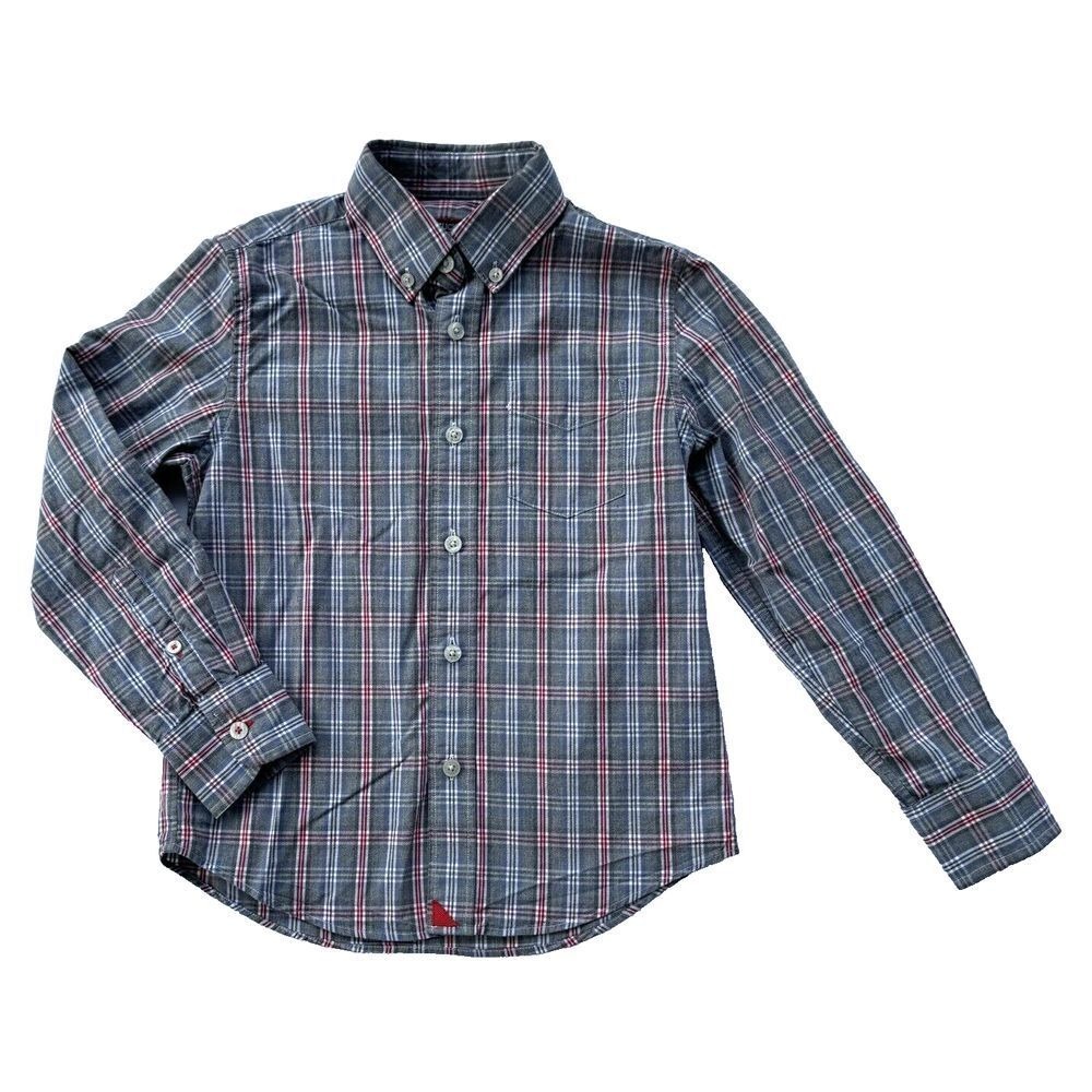 UNTUCKit Boy's Size 6-7‎ Button-Down Shirt Grey Plaid